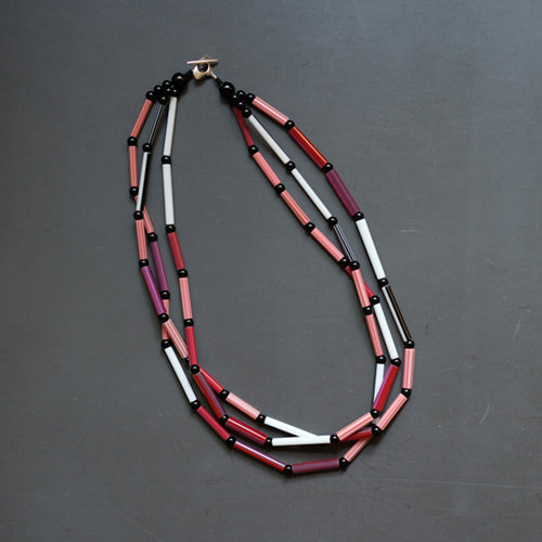 Stria Necklace Red