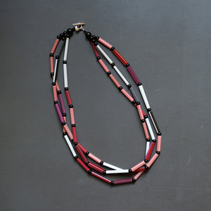 Stria Necklace Red