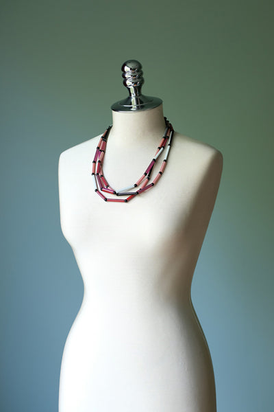 Stria Necklace Red