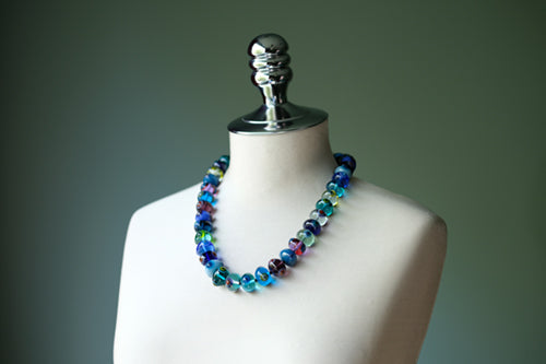 Tri-Eye Neckalce (blue)