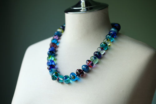 Tri-Eye Neckalce (blue)