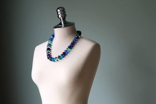 Tri-Eye Neckalce (blue)