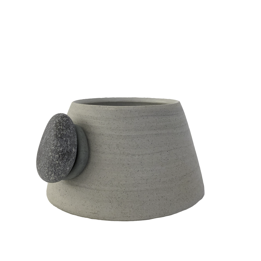 Mountain Cup: Marble & Stone Knob