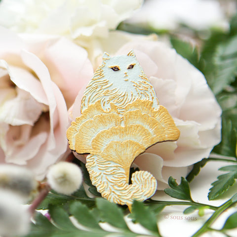 Brooch: Climb Every Mountain (Seafoam)