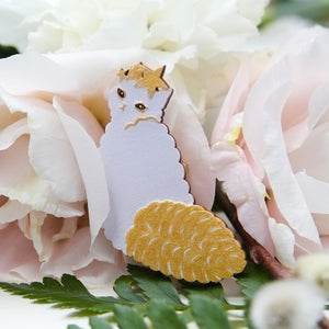 Brooch: Superstar (Lilac & Yellow Gold)